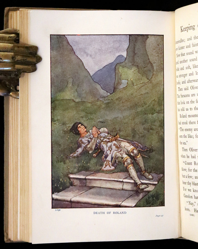 1908 Rare First Edition - Heroic Legends illustrated by Helen Stratton