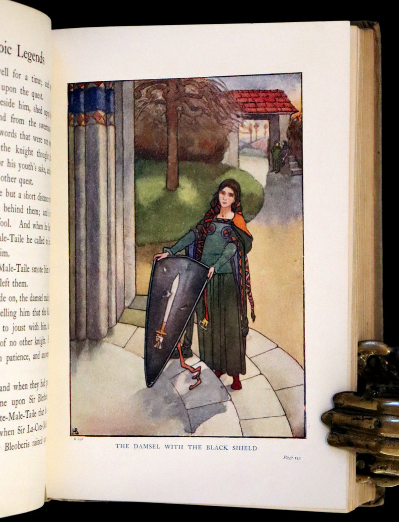 1908 Rare First Edition - Heroic Legends illustrated by Helen Stratton