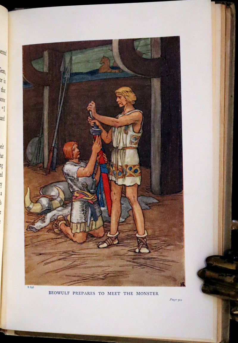 1908 Rare First Edition - Heroic Legends illustrated by Helen Stratton