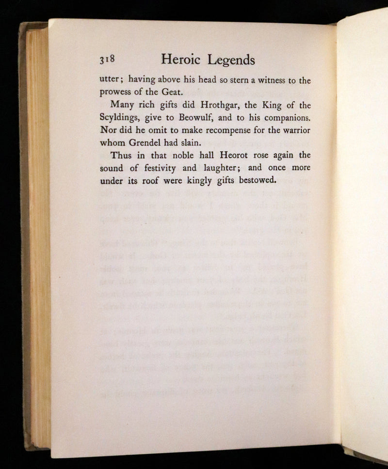 1908 Rare First Edition - Heroic Legends illustrated by Helen Stratton