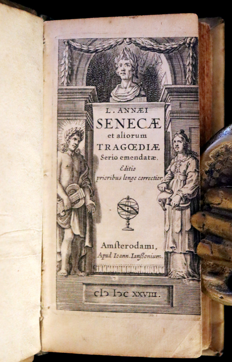 1628 Rare Latin Book - Seneca, L. Annæi Senecæ - Tragedies, Oedipus, Hercules