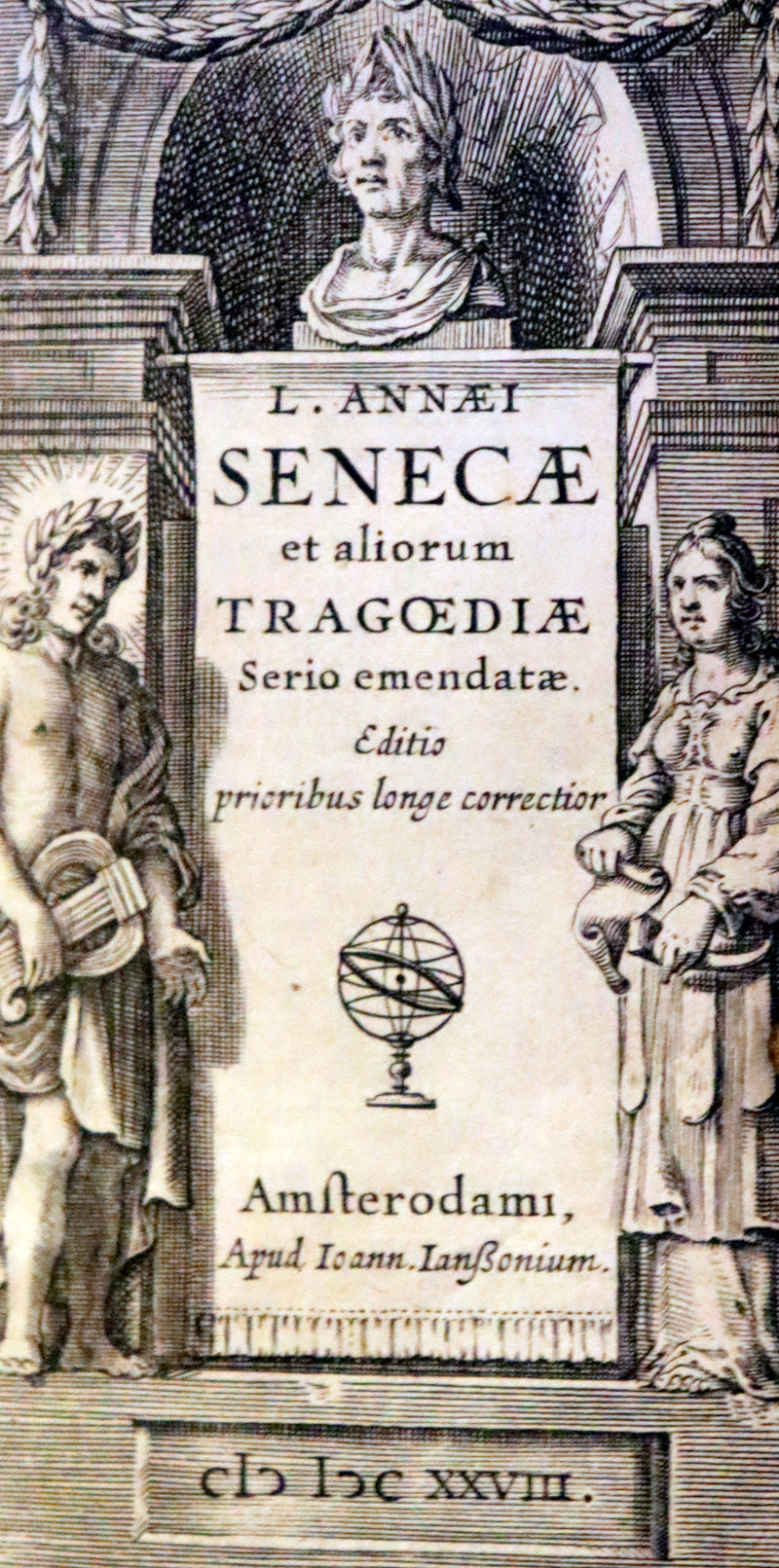 1628 Rare Latin Book - Seneca, L. Annæi Senecæ - Tragedies, Oedipus, Hercules