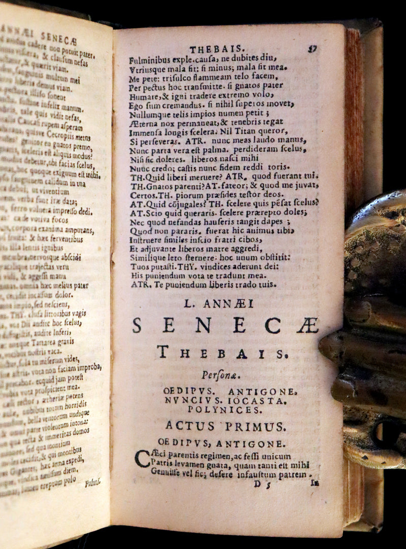 1628 Rare Latin Book - Seneca, L. Annæi Senecæ - Tragedies, Oedipus, Hercules