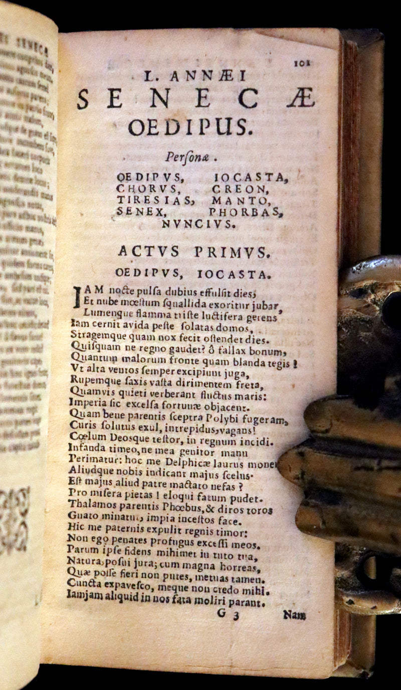 1628 Rare Latin Book - Seneca, L. Annæi Senecæ - Tragedies, Oedipus, Hercules