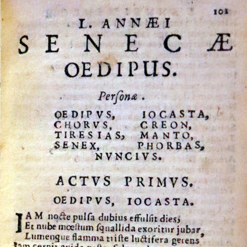 1628 Rare Latin Book - Seneca, L. Annæi Senecæ - Tragedies, Oedipus, Hercules