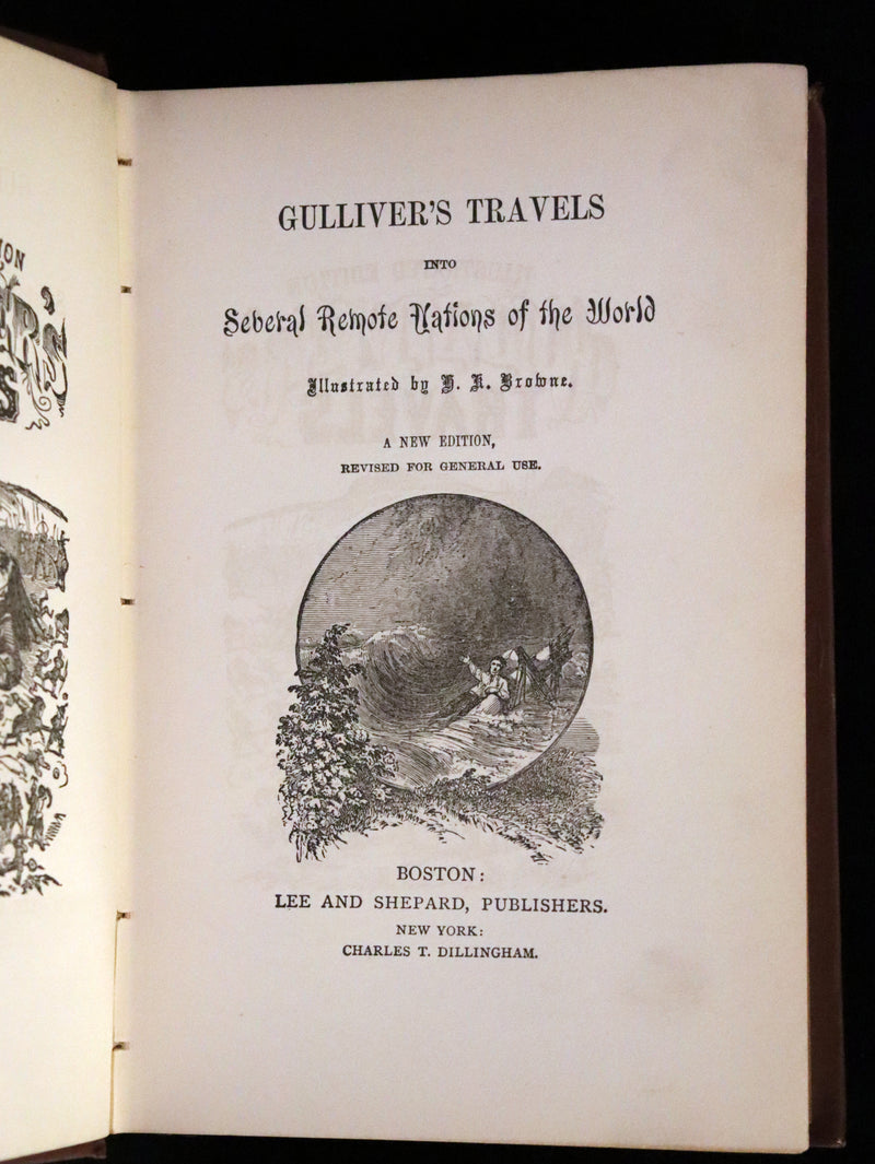 1890 Rare Edition - Gulliver's Travels into Several Remote Nations of the World