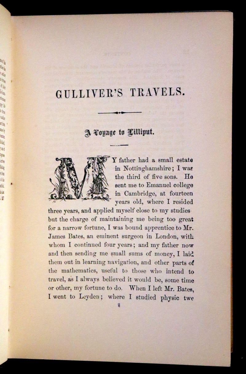1890 Rare Edition - Gulliver's Travels into Several Remote Nations of the World