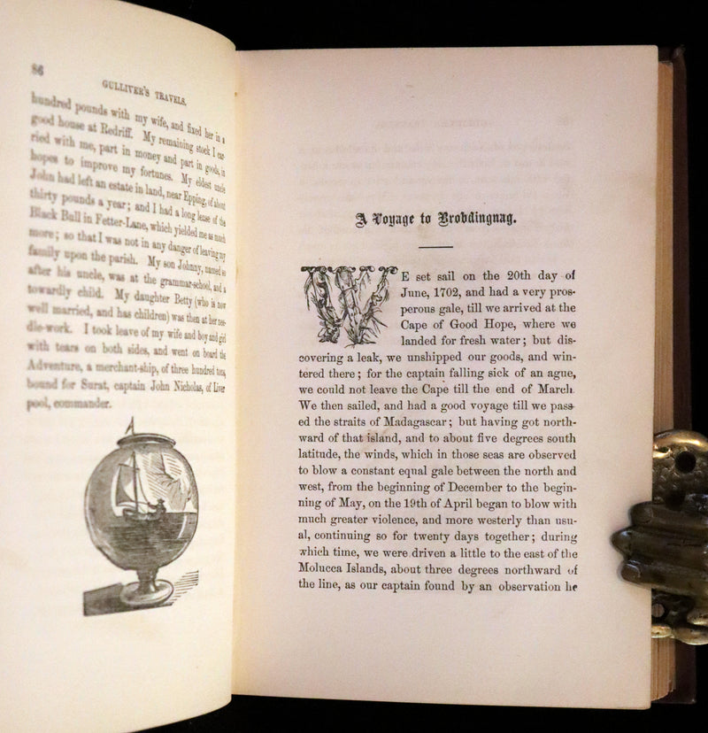 1890 Rare Edition - Gulliver's Travels into Several Remote Nations of the World