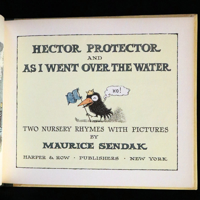 1965 First Edition- Hector Protector, As I Went Over the Water by Maurice Sendak