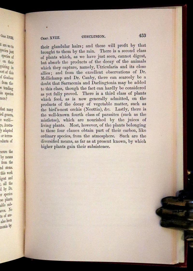 1883 Rare Book - Insectivorous Plants by Charles Darwin. Illustrated.