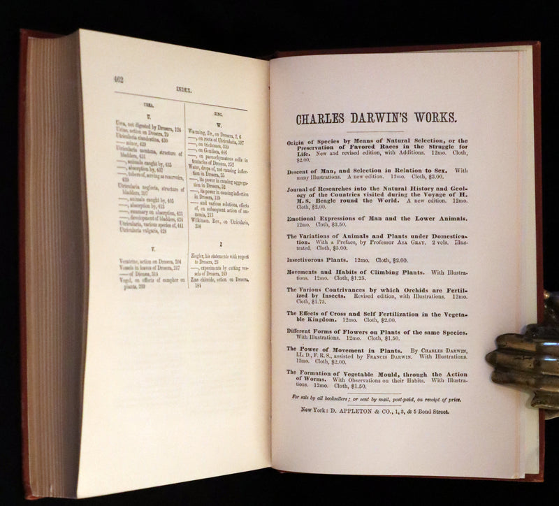 1883 Rare Book - Insectivorous Plants by Charles Darwin. Illustrated.