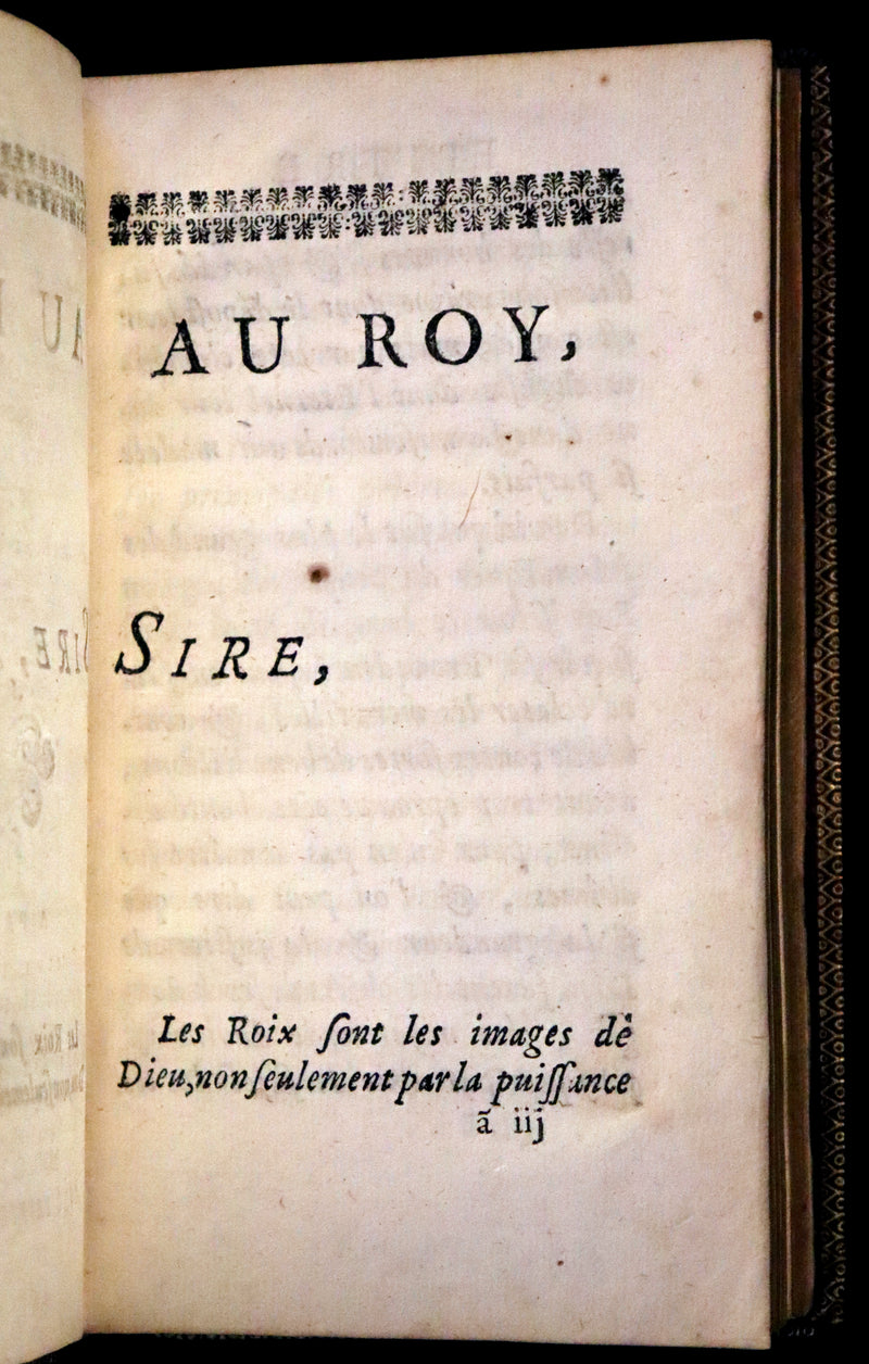 1698 Rare French Book - David's Book of Psalms, Pseaumes de David by M. Le Noble