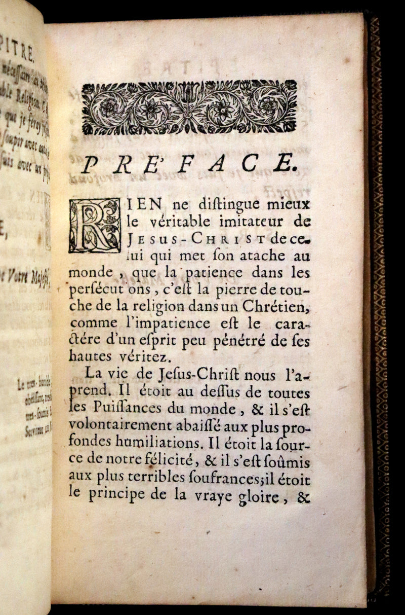 1698 Rare French Book - David's Book of Psalms, Pseaumes de David by M. Le Noble