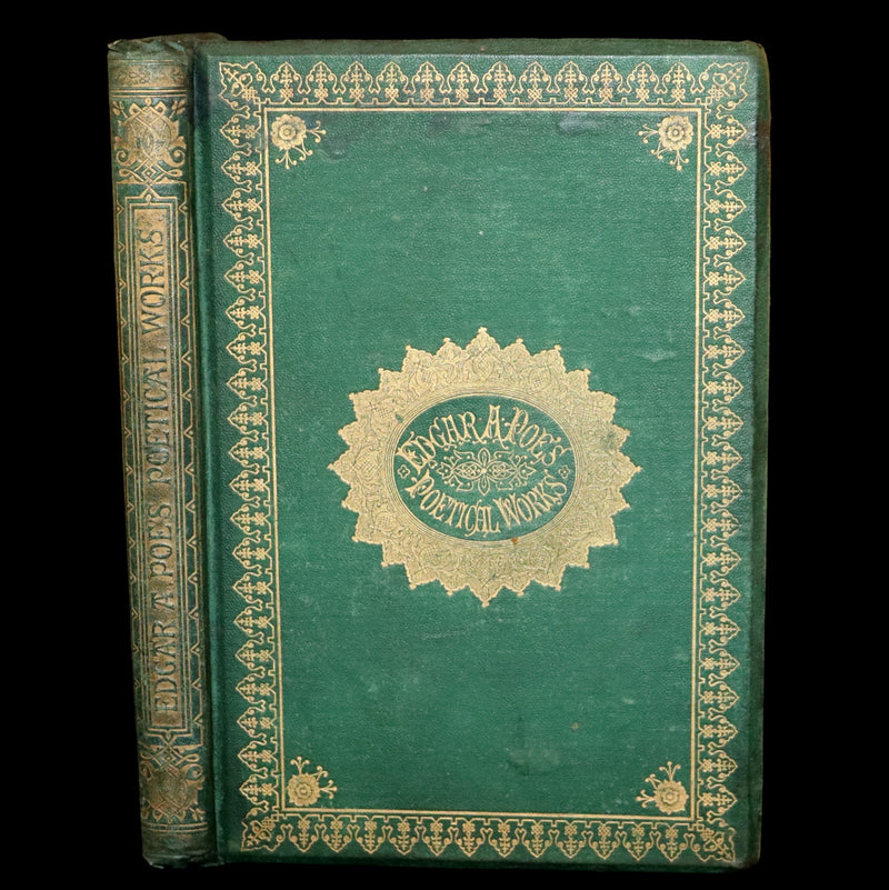 1866 Rare Book - The Poetical Works of Edgar Allan Poe, with Original Memoir