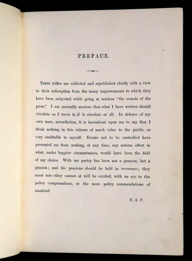 1866 Rare Book - The Poetical Works of Edgar Allan Poe, with Original Memoir