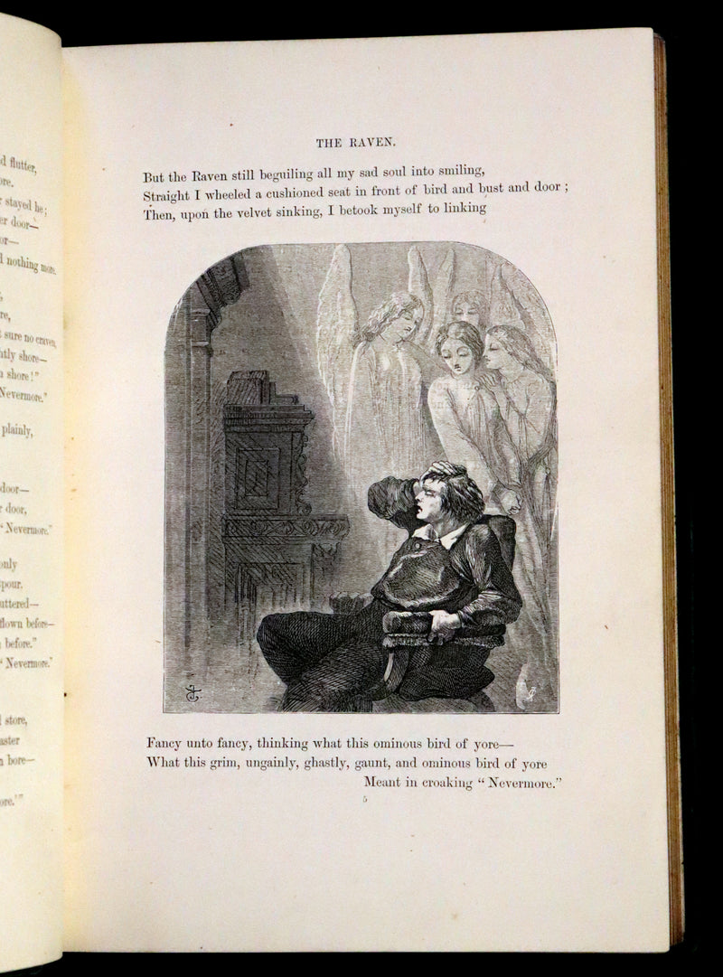 1866 Rare Book - The Poetical Works of Edgar Allan Poe, with Original Memoir