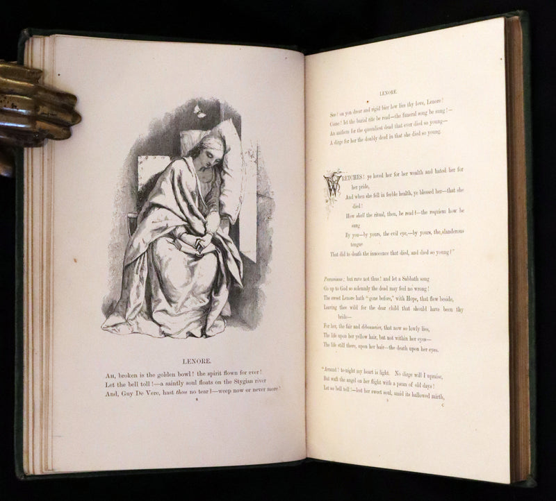 1866 Rare Book - The Poetical Works of Edgar Allan Poe, with Original Memoir