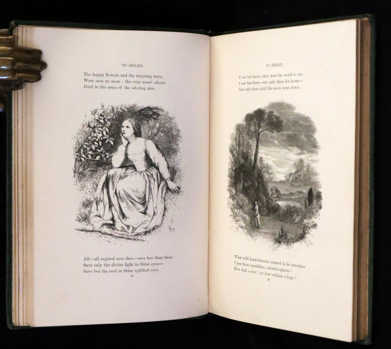 1866 Rare Book - The Poetical Works of Edgar Allan Poe, with Original Memoir