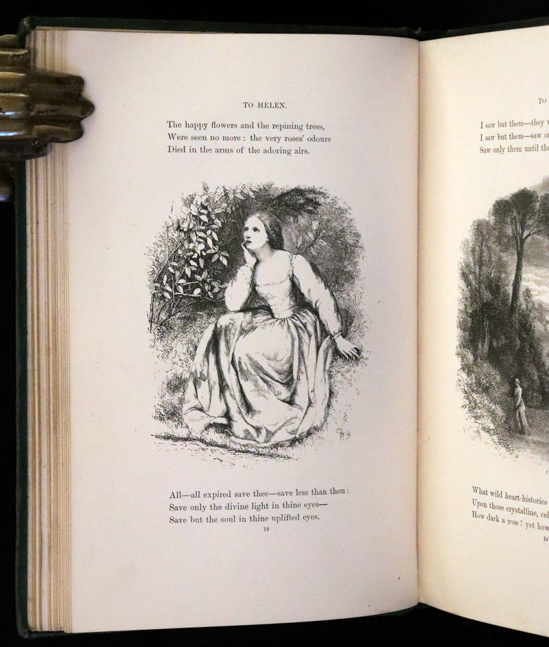 1866 Rare Book - The Poetical Works of Edgar Allan Poe, with Original Memoir