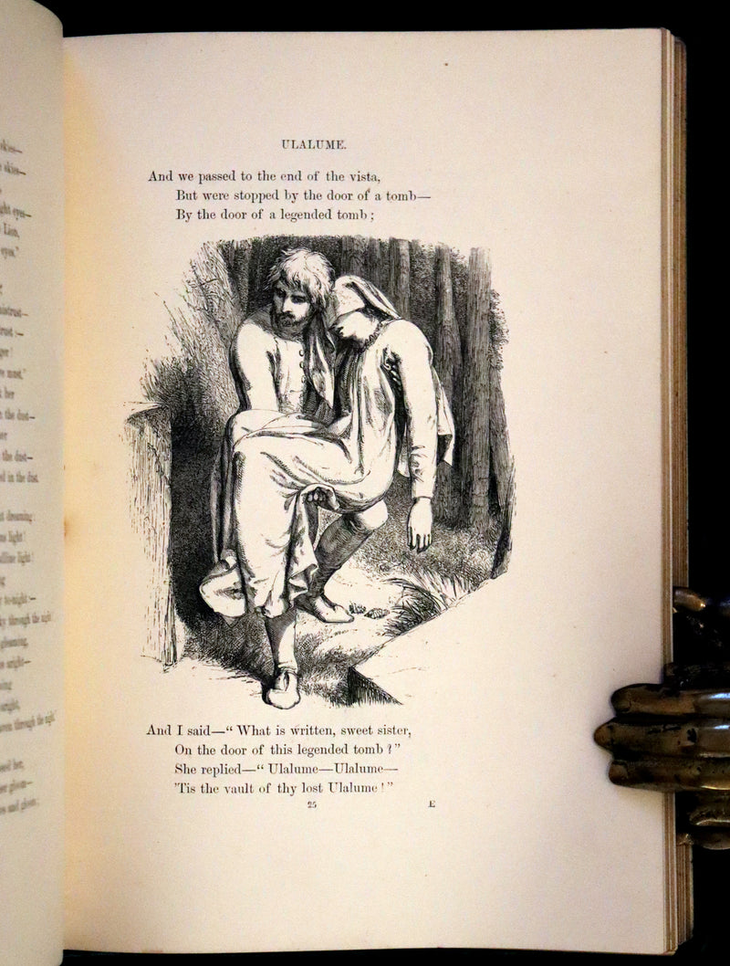 1866 Rare Book - The Poetical Works of Edgar Allan Poe, with Original Memoir