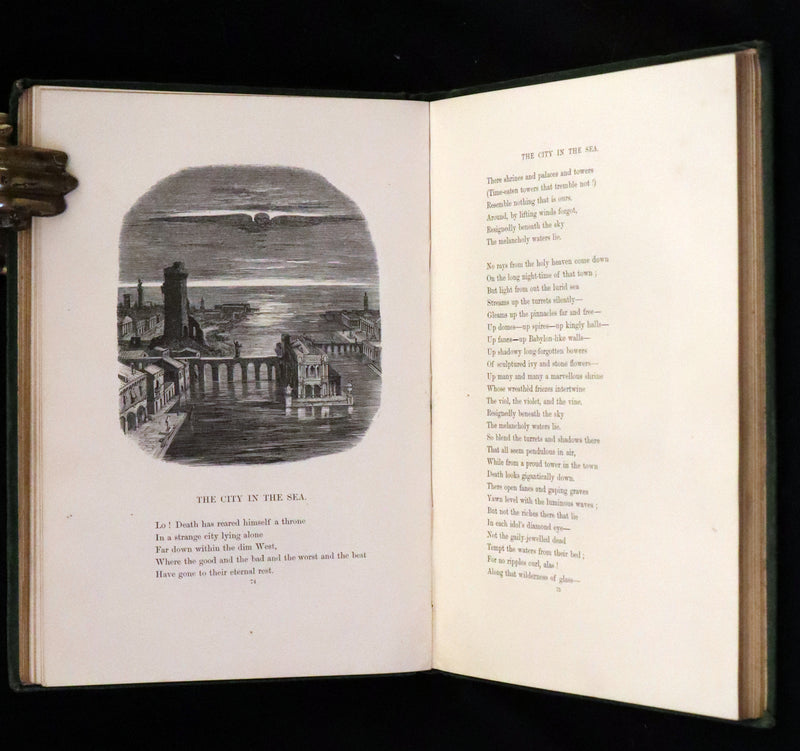 1866 Rare Book - The Poetical Works of Edgar Allan Poe, with Original Memoir
