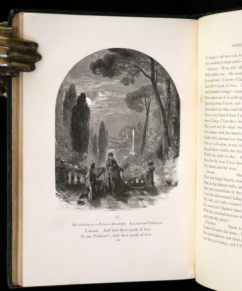 1866 Rare Book - The Poetical Works of Edgar Allan Poe, with Original Memoir
