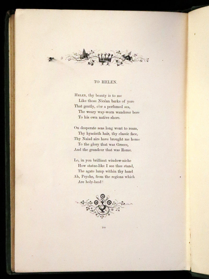 1866 Rare Book - The Poetical Works of Edgar Allan Poe, with Original Memoir