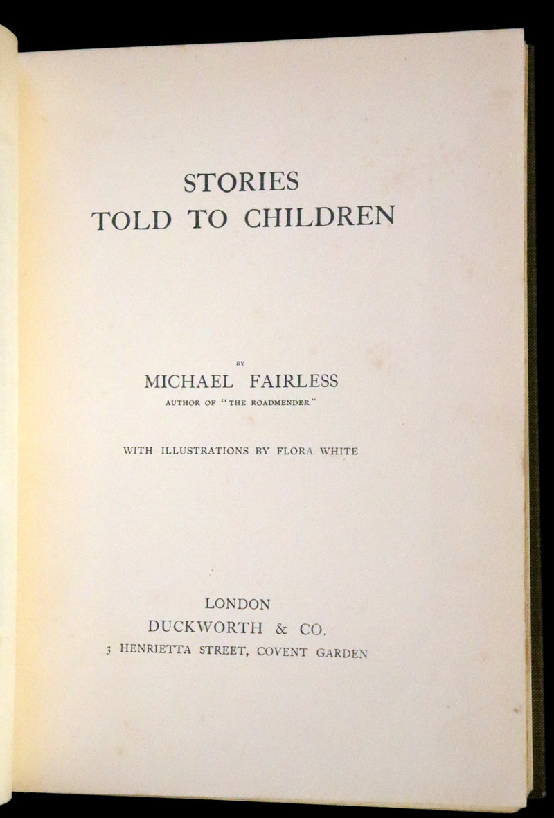 1914 First Edition illustrated by Flora White - Stories Told to Children