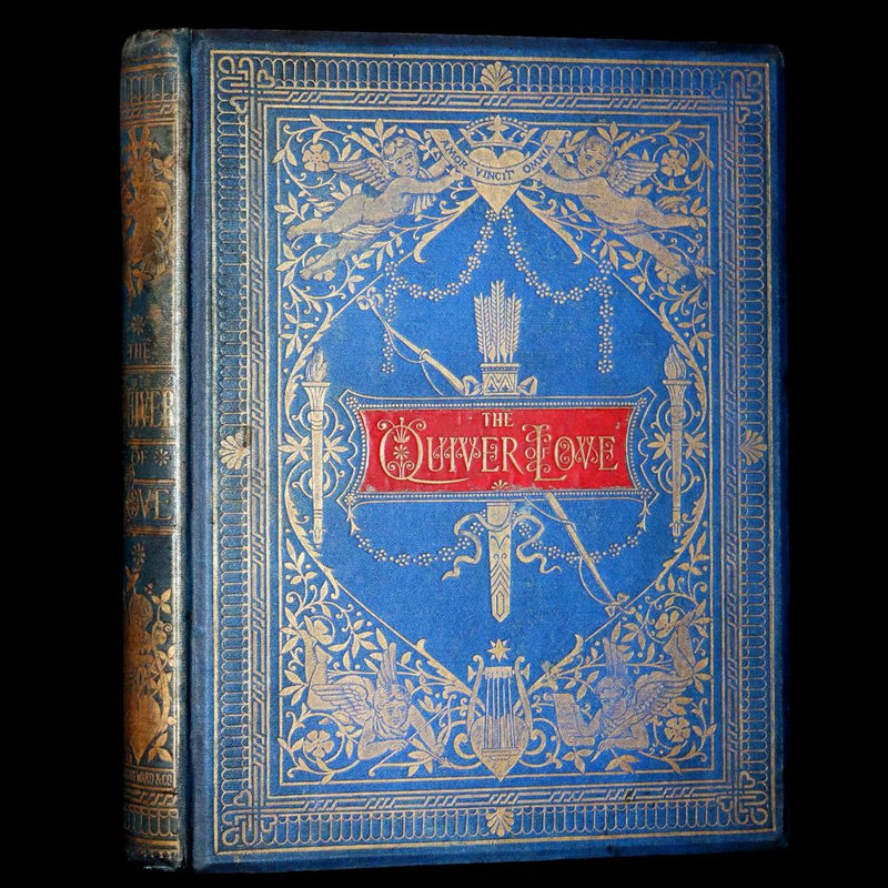 1876 Rare Book - The Quiver of Love, Valentines Illustrated by Crane, Greenaway