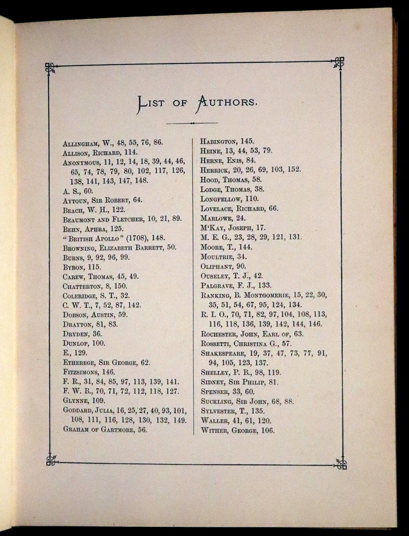 1876 Rare Book - The Quiver of Love, Valentines Illustrated by Crane, Greenaway