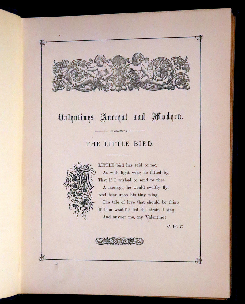 1876 Rare Book - The Quiver of Love, Valentines Illustrated by Crane, Greenaway