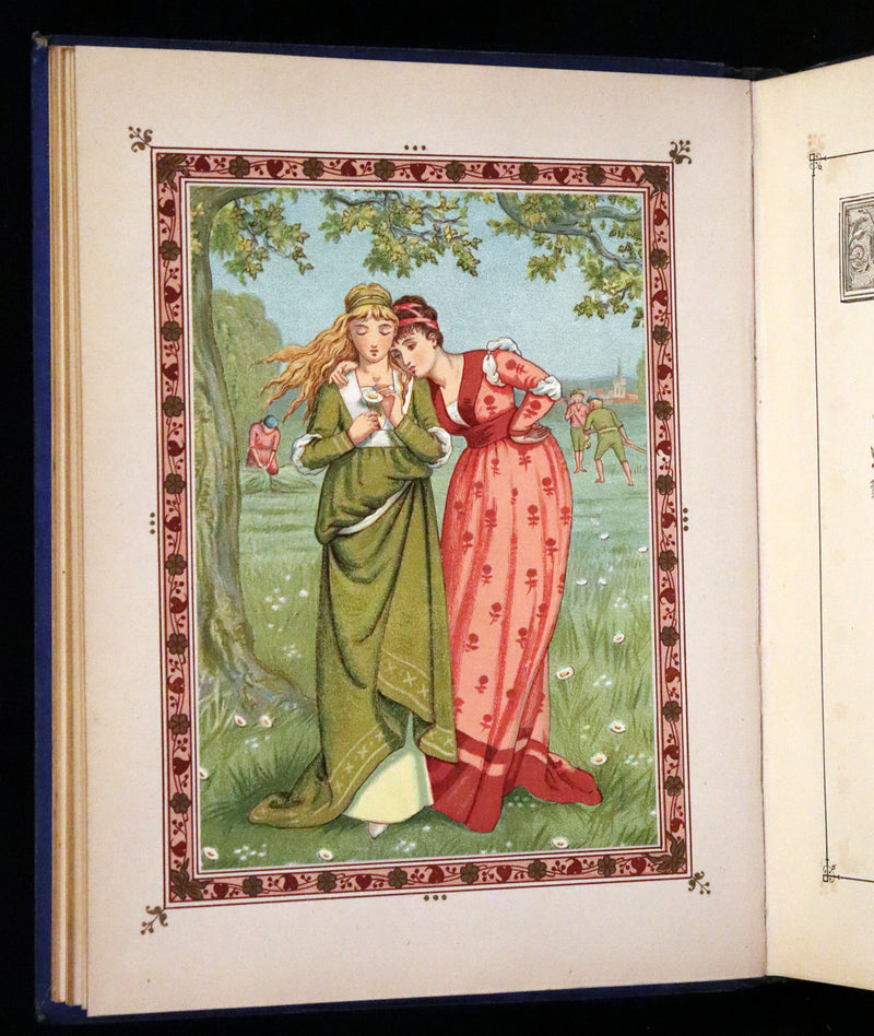 1876 Rare Book - The Quiver of Love, Valentines Illustrated by Crane, Greenaway