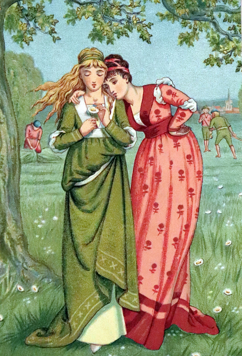 1876 Rare Book - The Quiver of Love, Valentines Illustrated by Crane, Greenaway