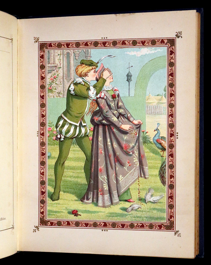 1876 Rare Book - The Quiver of Love, Valentines Illustrated by Crane, Greenaway