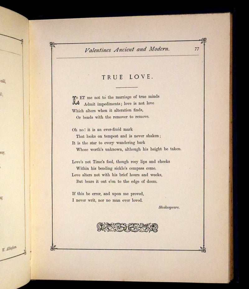 1876 Rare Book - The Quiver of Love, Valentines Illustrated by Crane, Greenaway