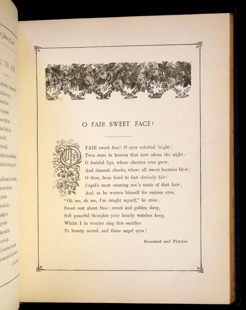 1876 Rare Book - The Quiver of Love, Valentines Illustrated by Crane, Greenaway