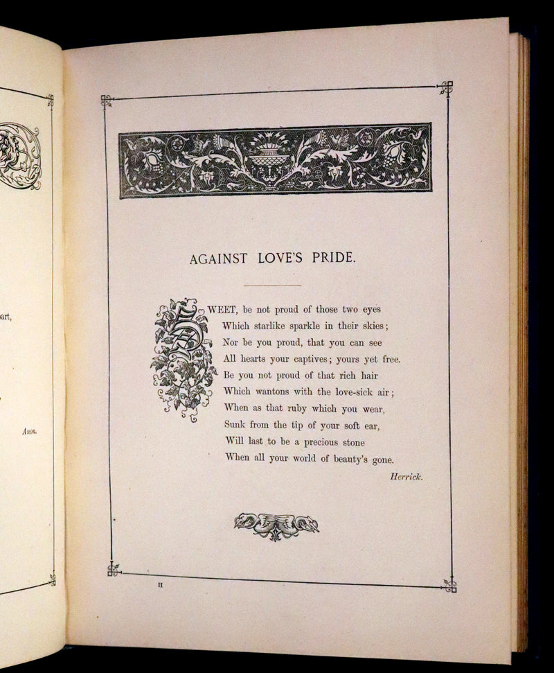 1876 Rare Book - The Quiver of Love, Valentines Illustrated by Crane, Greenaway