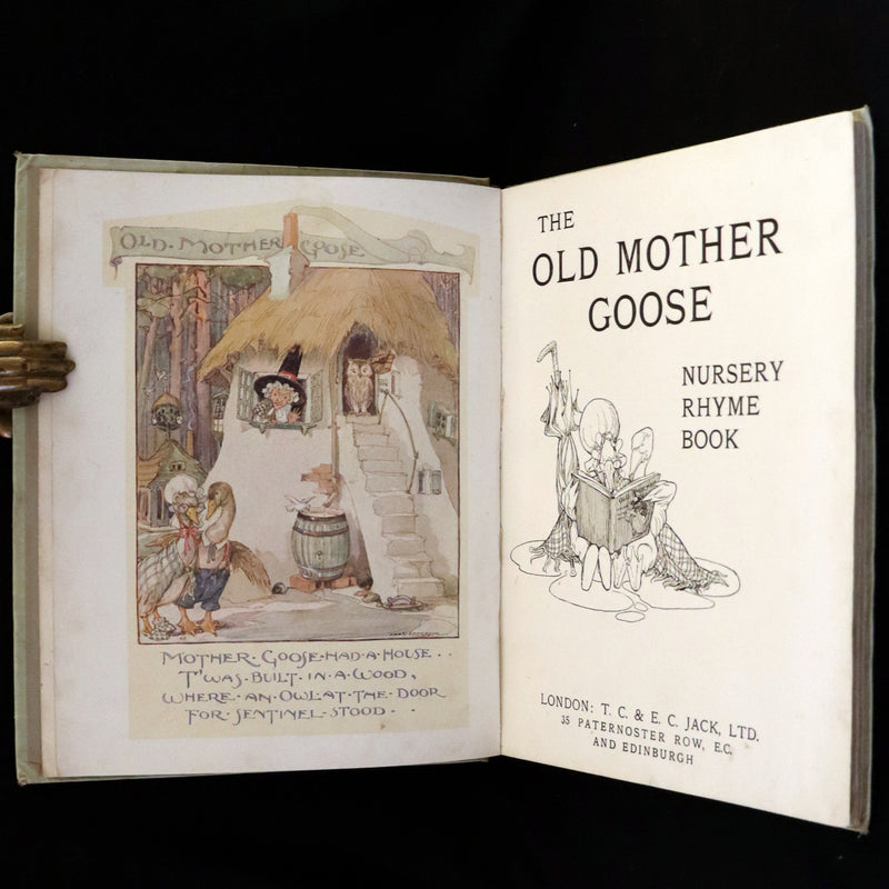 1921 First Edition - Old Mother Goose Nursery Rhyme illustrated by Anne Anderson