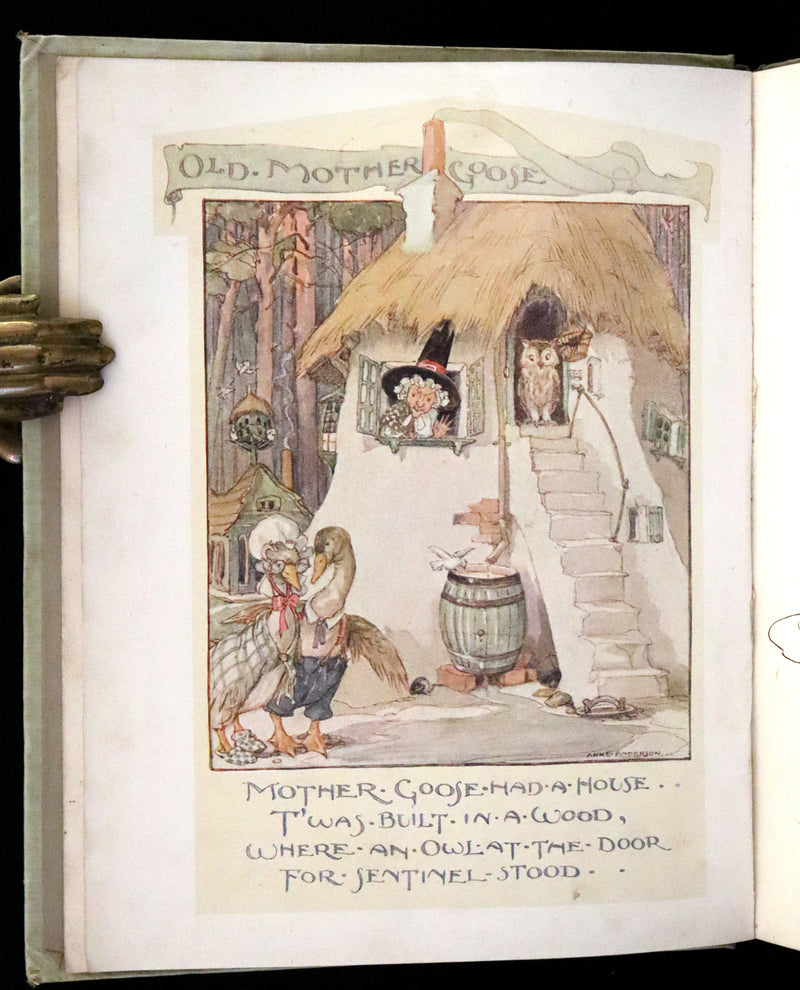 1921 First Edition - Old Mother Goose Nursery Rhyme illustrated by Anne Anderson