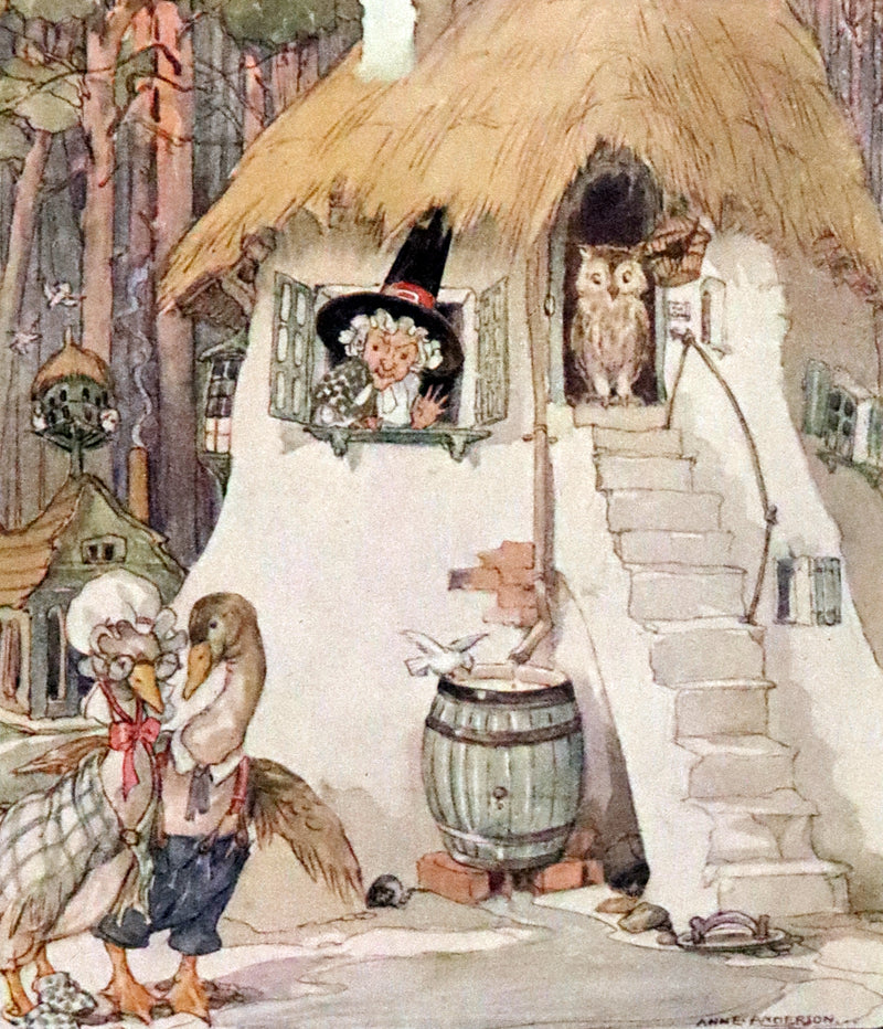 1921 First Edition - Old Mother Goose Nursery Rhyme illustrated by Anne Anderson