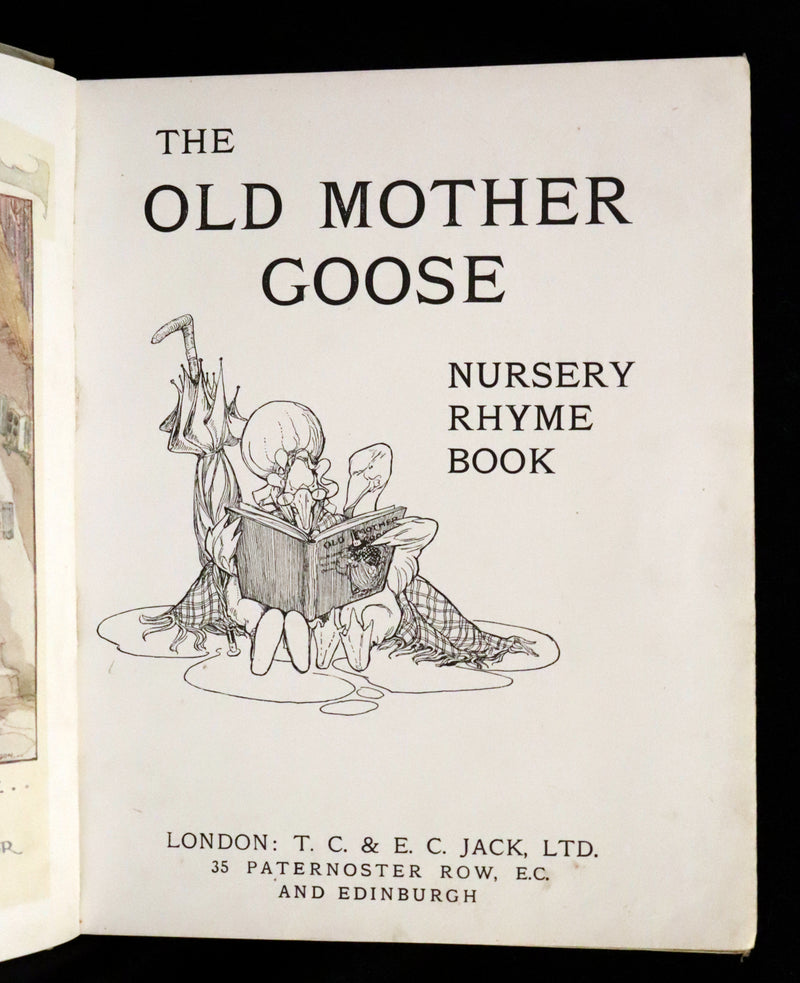1921 First Edition - Old Mother Goose Nursery Rhyme illustrated by Anne Anderson