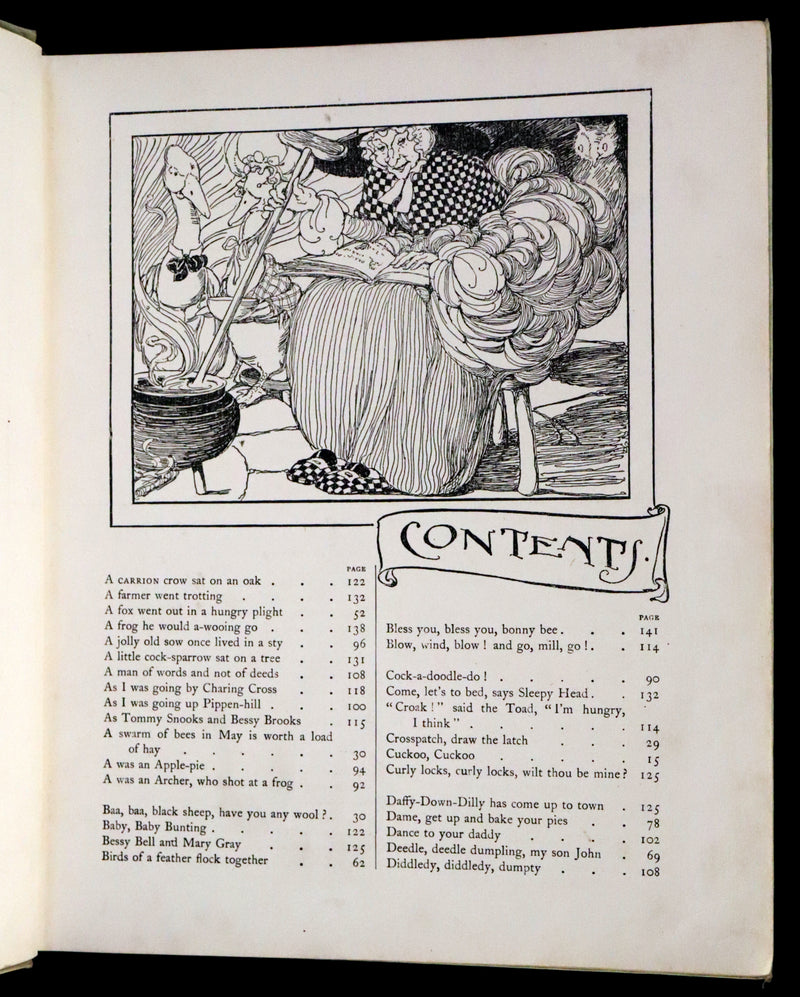 1921 First Edition - Old Mother Goose Nursery Rhyme illustrated by Anne Anderson