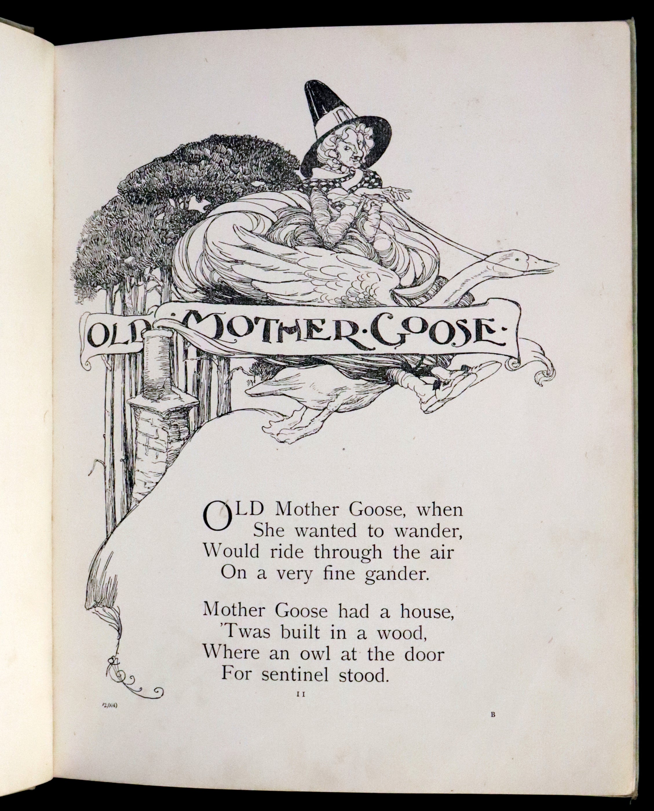1921 First Edition - Old Mother Goose Nursery Rhyme illustrated by Anne ...
