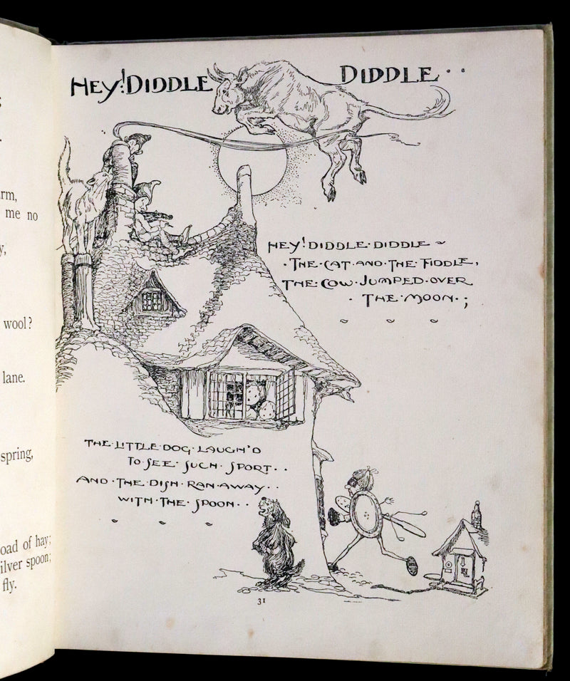 1921 First Edition - Old Mother Goose Nursery Rhyme illustrated by Anne Anderson
