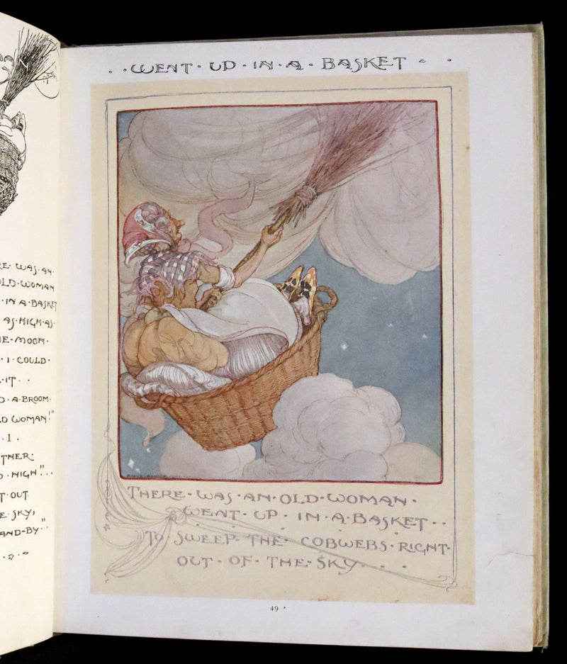 1921 First Edition - Old Mother Goose Nursery Rhyme illustrated by Anne Anderson