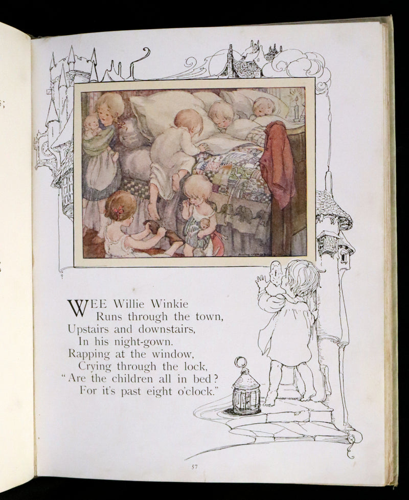 1921 First Edition - Old Mother Goose Nursery Rhyme illustrated by Anne Anderson