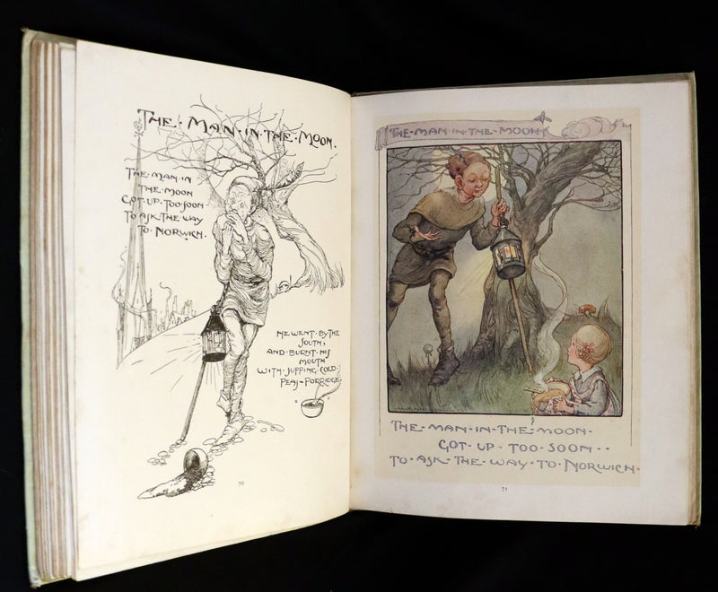 1921 First Edition - Old Mother Goose Nursery Rhyme illustrated by Anne Anderson