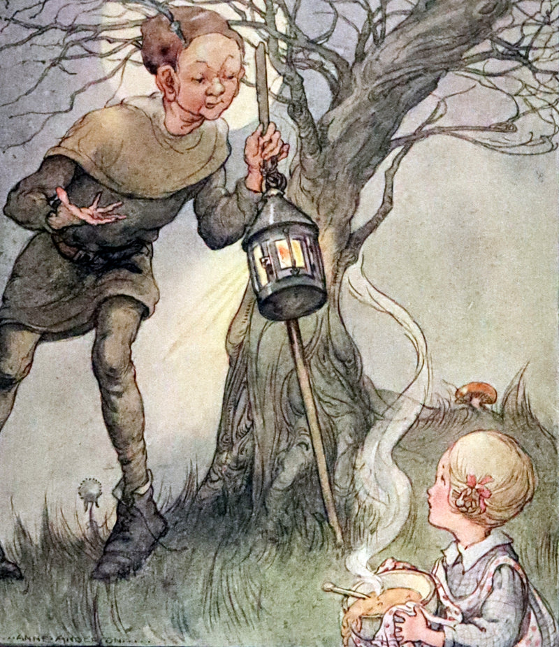 1921 First Edition - Old Mother Goose Nursery Rhyme illustrated by Anne Anderson