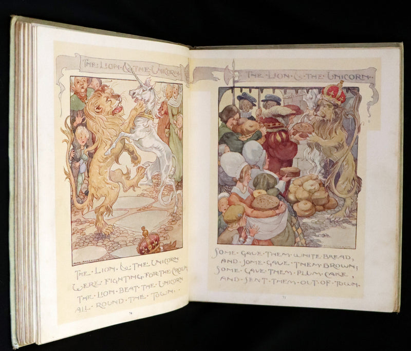 1921 First Edition - Old Mother Goose Nursery Rhyme illustrated by Anne Anderson