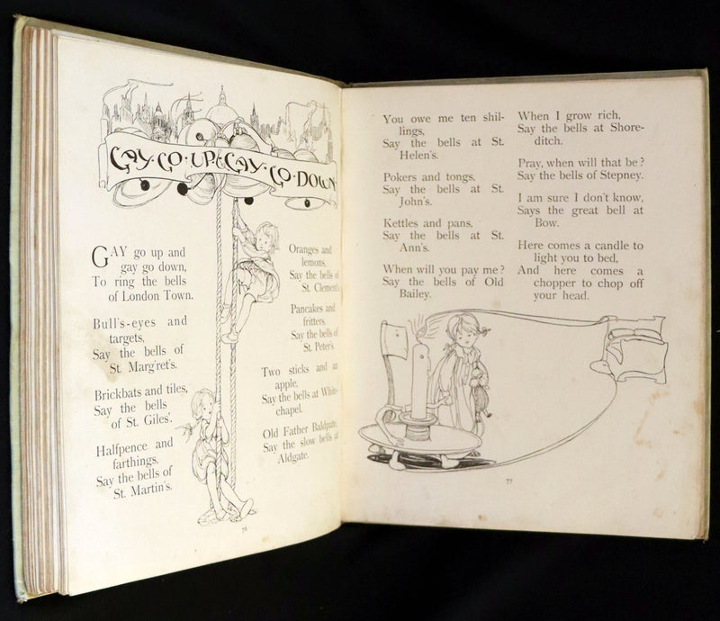 1921 First Edition - Old Mother Goose Nursery Rhyme illustrated by Anne Anderson